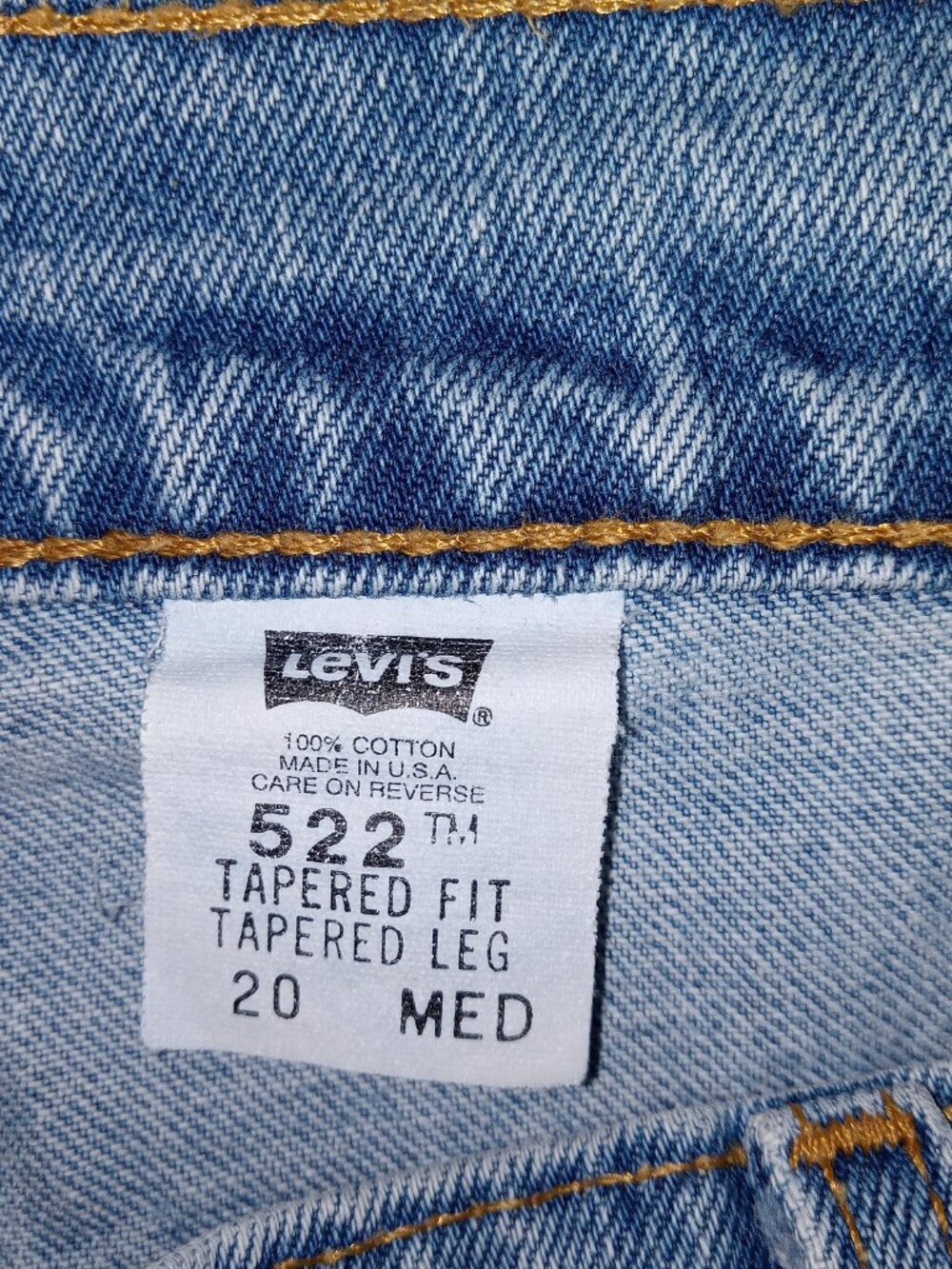 Vintage 90s Levi’s Mom Jeans USA Made High Rise Tapered Med Wash Two Pair Sz 20 - Picture 3 of 16